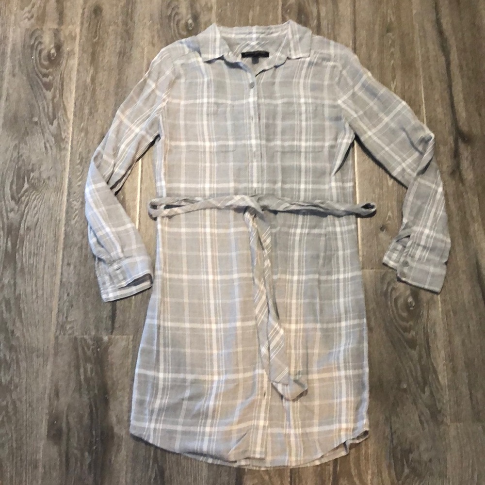 Banana republic plain button up dress